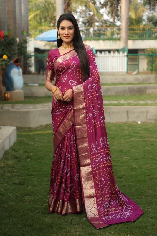 Vastrangan rangoli-1 bandhej silk saree market